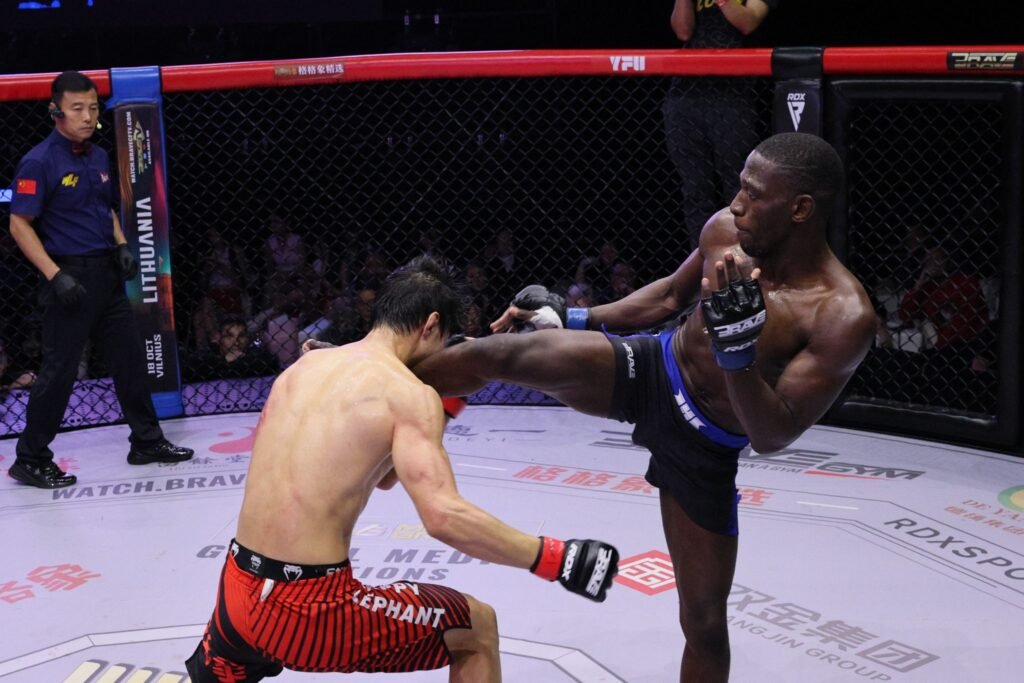 Nicholas Hwende is one win away from making BRAVE CF history as he fights for the vacant featherweight title at BRAVE CF 105.