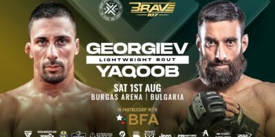 BRAVE CF 107 features a lightweight showdown between Delyan Georgiev and Owais Yaqoob in Bulgaria.