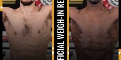 Omar Solomanov and Nicholas Hwende successfully made weight for the BRAVE CF Featherweight World Championship fight.