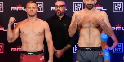 PFL Sioux Falls weigh-ins conclude with all athletes making weight successfully.