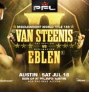 PFL sets Costello van Steenis vs Johnny Eblen title rematch for July 18