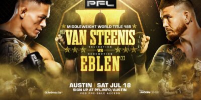 The PFL championship belt will be on the line at Moody Center on July 18.