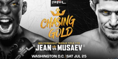 Thad Jean faces Shamil Musaev for the vacant PFL welterweight title on July 25.