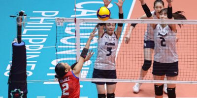 South Korea and Alas Pilipinas competing at the Candon City Arena. [photo credit: AVCWCC]