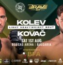 BRAVE CF returns to Bulgaria: Kolev vs Kovač confirmed as explosive main event at BRAVE CF 107