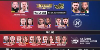 BRAVE CF 106 heads to Ljubljana, Slovenia, with two world championship fights topping the card.