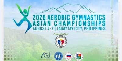 Athletes from 11 nations will compete at the Senior Aerobic Gymnastics Asian Championships.