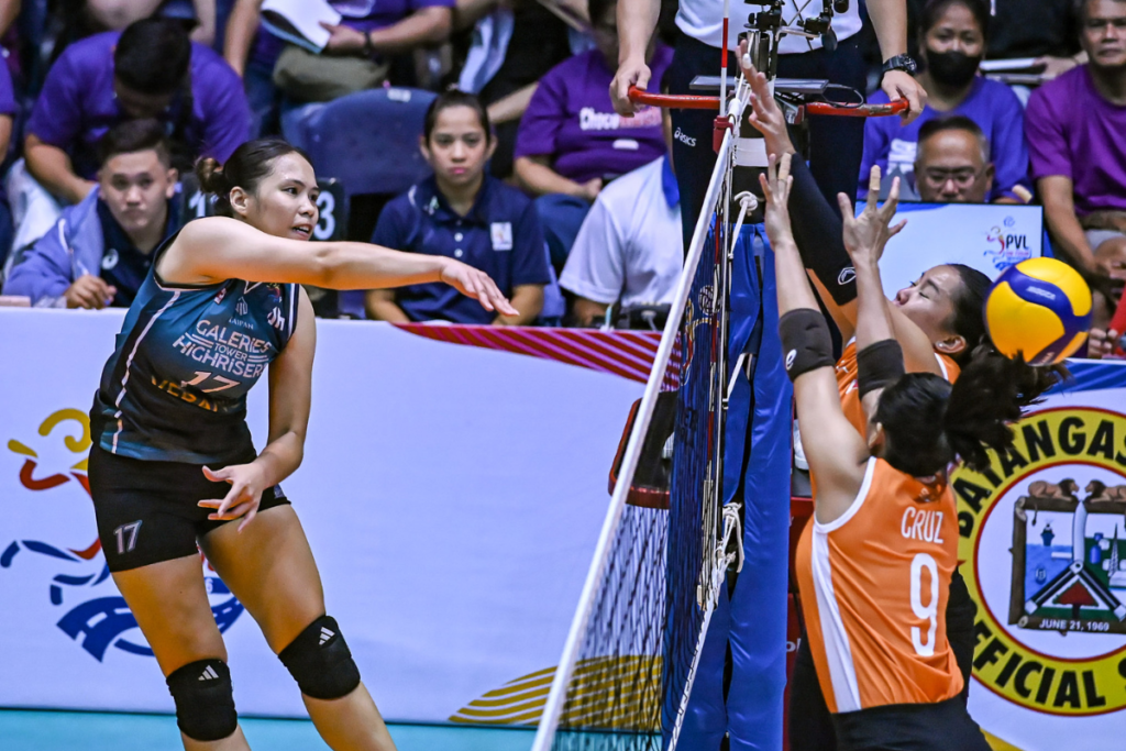 Erika Deloria led Galeries Tower during its four-set victory over Farm Fresh. [PVL Images]