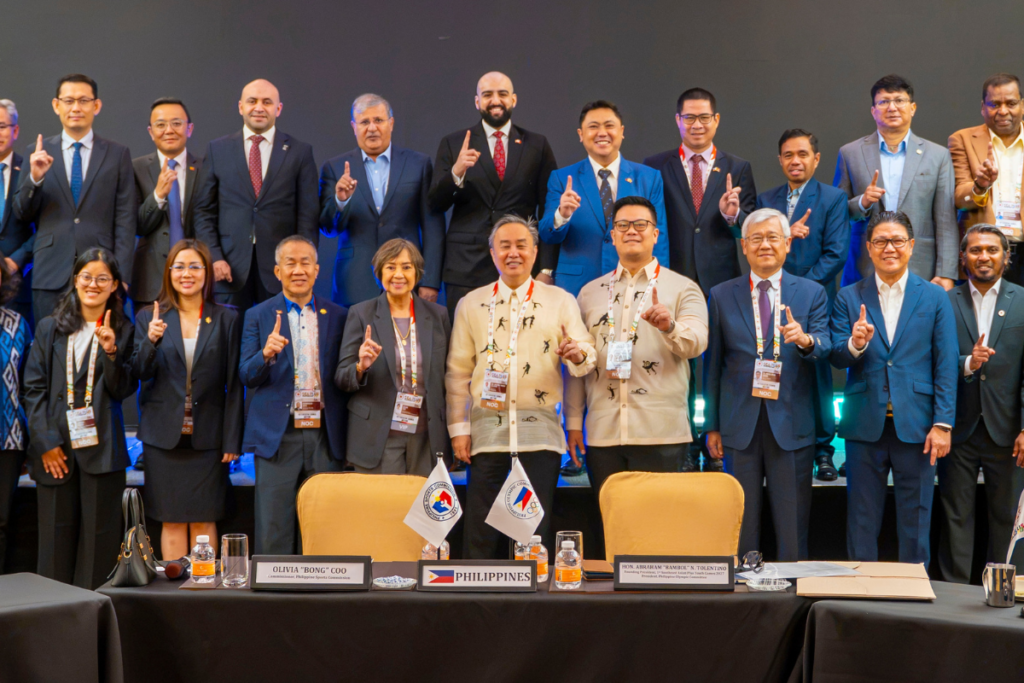 Delegates from Asian National Olympic Committees attend the SEAPYG launch ceremony.