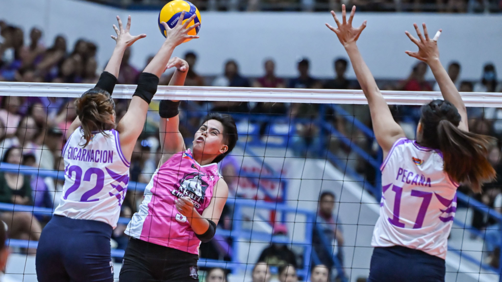 Chenie Tagaod led Akari to a four-set win over Choco Mucho in the PVL On Tour. [PVL Images]