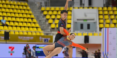 The Tagaytay CT Velodrome hosts the 10th Aero Gymnastics Asian Championships.