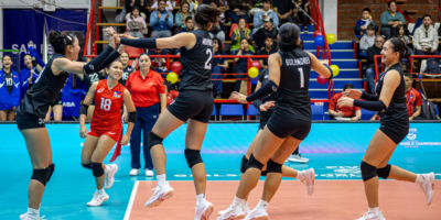 Alas Pilipinas Girls celebrate their historic first victory at the FIVB Volleyball Girls U17 World Championship. [photo credit: Volleyball World]