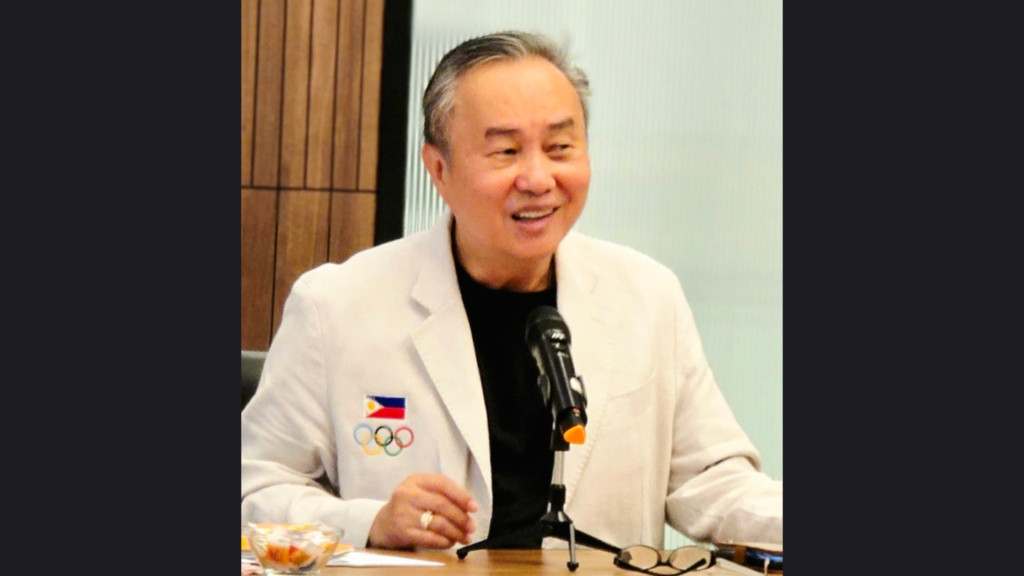 Philippine Olympic Committee (POC) president Abraham “Bambol” Tolentino