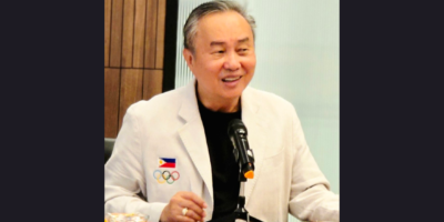 Philippine Olympic Committee (POC) president Abraham “Bambol” Tolentino