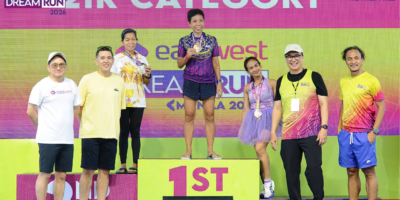The EastWest Dream Run 2026 Manila women's 21K celebrates Camacho, Elijeran and Panlaqui's accomplishments as mothers and runners.