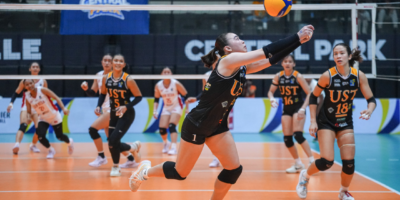 Kim Rubin contributes for the Golden Tigresses in their opening V-League match. [PVL Images]