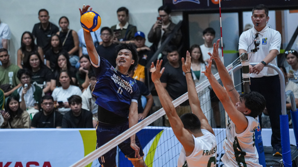 Jade Disquitado anchors NU's attack and defense in the V-League Collegiate Challenge. [PVL Images]