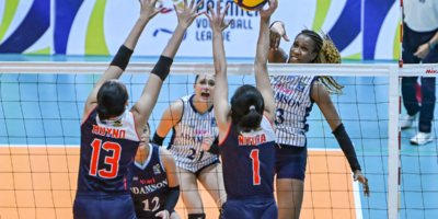 Frances Mordi leads Adamson University's title defense after scoring a match-high 17 points against Letran. [PVL Images]