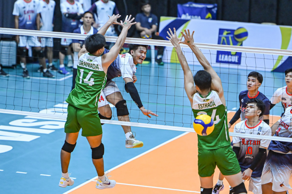 Dave Lardizabal led Letran with 24 points in the Knights' five-set upset of Benilde. [PVL Images]