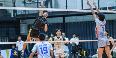 Gboy de Vega led the UST Golden Spikers with 18 points in their five-set loss to Arellano University. [PVL Images]