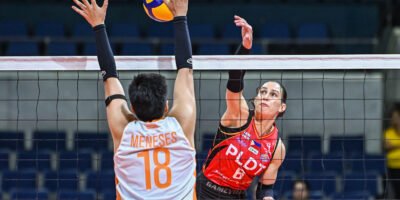 Savi Davison led PLDT's attack with 32 points as the High Speed Hitters improved to 2-2 in the tournament. [PVL Images]