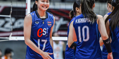 Papatchaya Phontham led EST Cola with 17 points in the Thai side's bounce-back victory. [PVL Images]