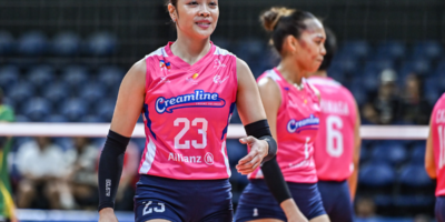 Jema Galanza delivered 12 points and 15 excellent digs to earn Player of the Game honors for Creamline. [PVL Images]