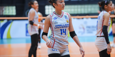 Heart Villaflores and Cris Servidad have been key contributors to Arellano's perfect start in the V-League Collegiate Challenge. [PVL Images]