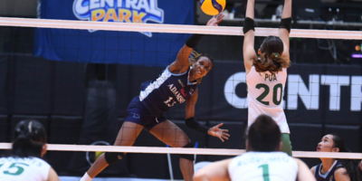 Frances Mordi leads Adamson's offense as the Lady Falcons continue their perfect run in the V-League Collegiate Challenge. [PVL Images]