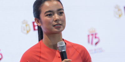 Alex Eala returns to the Asian Games after winning a bronze medal in Hangzhou three years ago. [photo credit: Miguel Dela Vega]