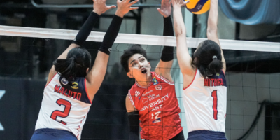 Van Bangayan led UE with 19 points in the Lady Red Warriors' sweep of Letran. [PVL Images]