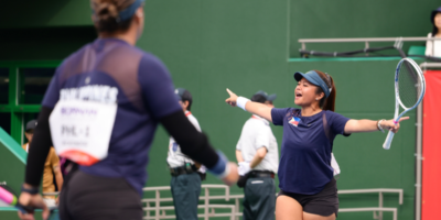 Team captain Bien Zoleta-Mañalac helped lead the Philippines to its first-ever Asian Games soft tennis medal. [POC Media Pool]