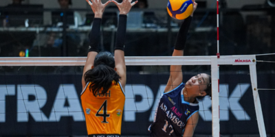 Joy Aseo led Adamson with 19 points as the Lady Falcons dominated at the net against UST. [PVL Images]