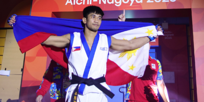 Jean Claude Saclag’s silver marked his second Asian Games runner-up finish after his wushu silver at the 2014 Incheon Games. [POC Media pool]
