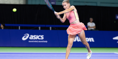 Tatiana Prozorova advanced at the Singapore Open after recovering from a slow start to defeat Belgian qualifier Sofia Costoulas. [photo credit: WTA | Ashon Kumar]