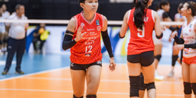 Van Bangayan carried much of UE's offense against Arellano while adding seven digs in the crucial V-League victory. [PVL Images]