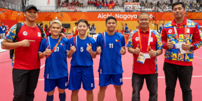 The Philippine women's sepak takraw team won historic silver after reaching its first Asian Games final in Aichi-Nagoya 2026. [POC Media pool]
