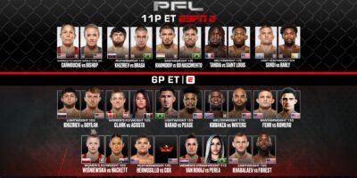 Liz Carmouche headlines PFL Chicago against Jena Bishop for the inaugural PFL Women’s Flyweight World Championship.