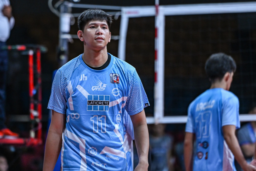 Jau Umandal scored 18 points and contributed 10 excellent receptions as VNS-Laticrete swept AFP to improve to 1-3 in the Spikers’ Turf Invitational. [PVL Images]