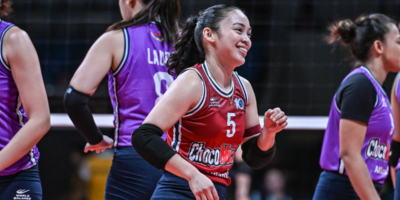 Dawn Catindig recorded 20 excellent digs and 11 receptions to help Choco Mucho beat Galeries Tower in the PVL All Filipino Conference. [PVL Images]