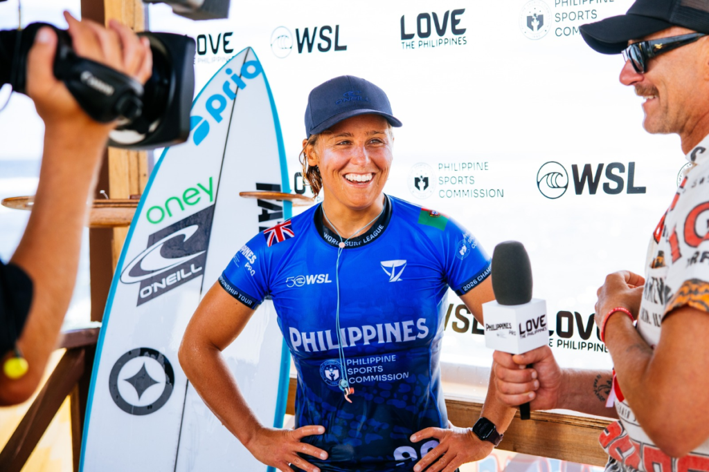 Portugal's Yolanda Hopkins defeated world No. 3 Gabriela Bryan to reach the quarterfinals of the WSL Philippines Pro. [WSL photo]