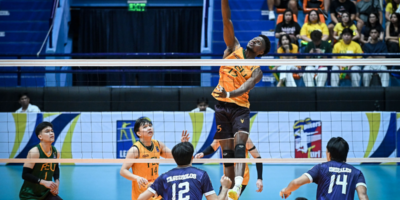 FEU and NU meet in a winner-take-all Game 3 to decide the V-League Collegiate Challenge men's volleyball championship. [PVL Images]
