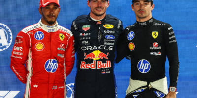 Max Verstappen won the first Formula 1 Sprint at Singapore's Marina Bay Street Circuit after George Russell crashed on the opening lap. [photo credit: Fiona Smith (Singapore GP Pte Ltd)]