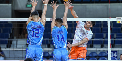 Jude Garcia led the King Crunchers with 13 points on seven attacks, four blocks and two aces in their opening-match sweep of AFP. [PVL Images]