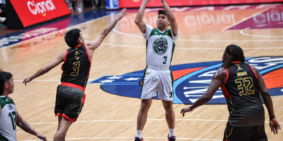 Juami Tiongson scored 30 points, including six three-pointers, to lead Terrafirma past Titan Ultra in the Dyip’s final game of the Governors’ Cup. [PBA Images]