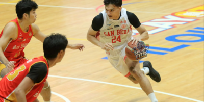Sean Aldous Torculas led San Beda with 18 points in its 30-point victory over San Sebastian. [photo credit: Peter Baltazar]