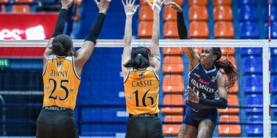 Frances Mordi led Adamson with 24 points in the Lady Falcons' five-set victory over UST in Game 1 of the 2026 V-League Collegiate Challenge finals. [PVL Images]
